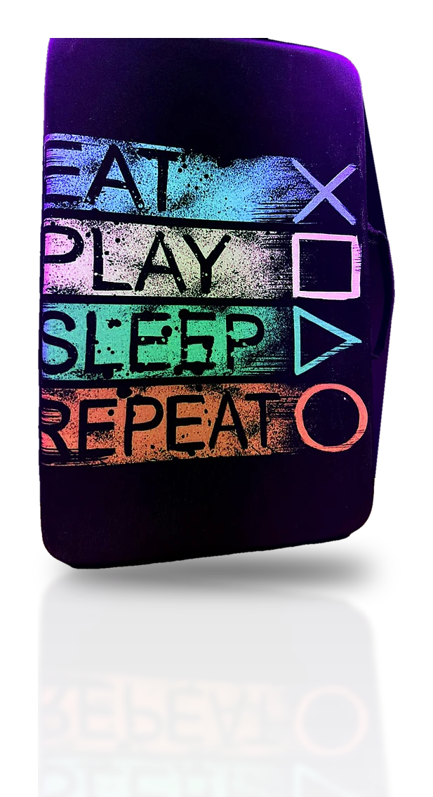 کیف PS5 طرح Eat Play Sleep Repeat