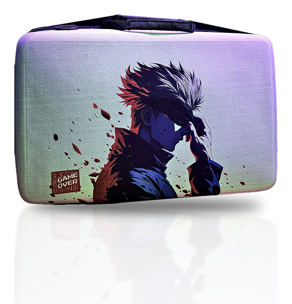 کیف PS5 طرح انیمه سفید (GAME OVER)