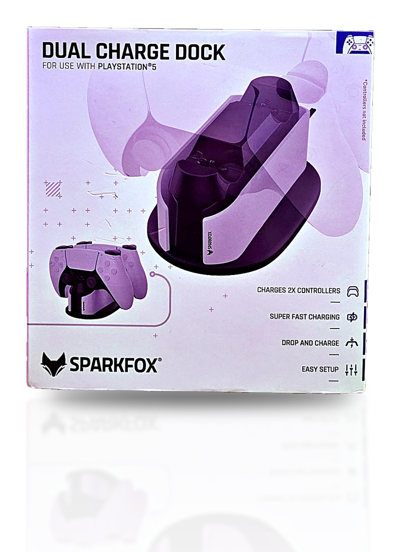 شارژر دوتایی دسته PS5 (SPARKFOX)