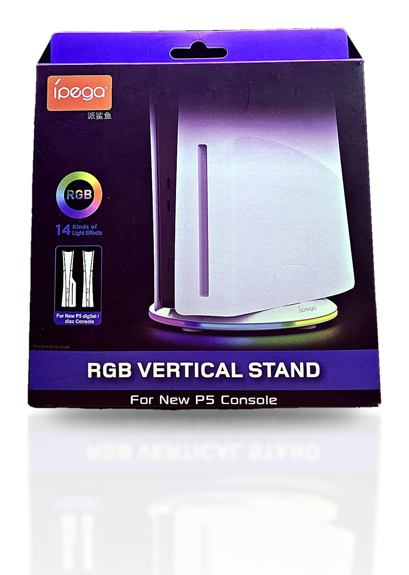 پایه عمودی RGB PS5 (iPega) — دیجیتال و دیسک