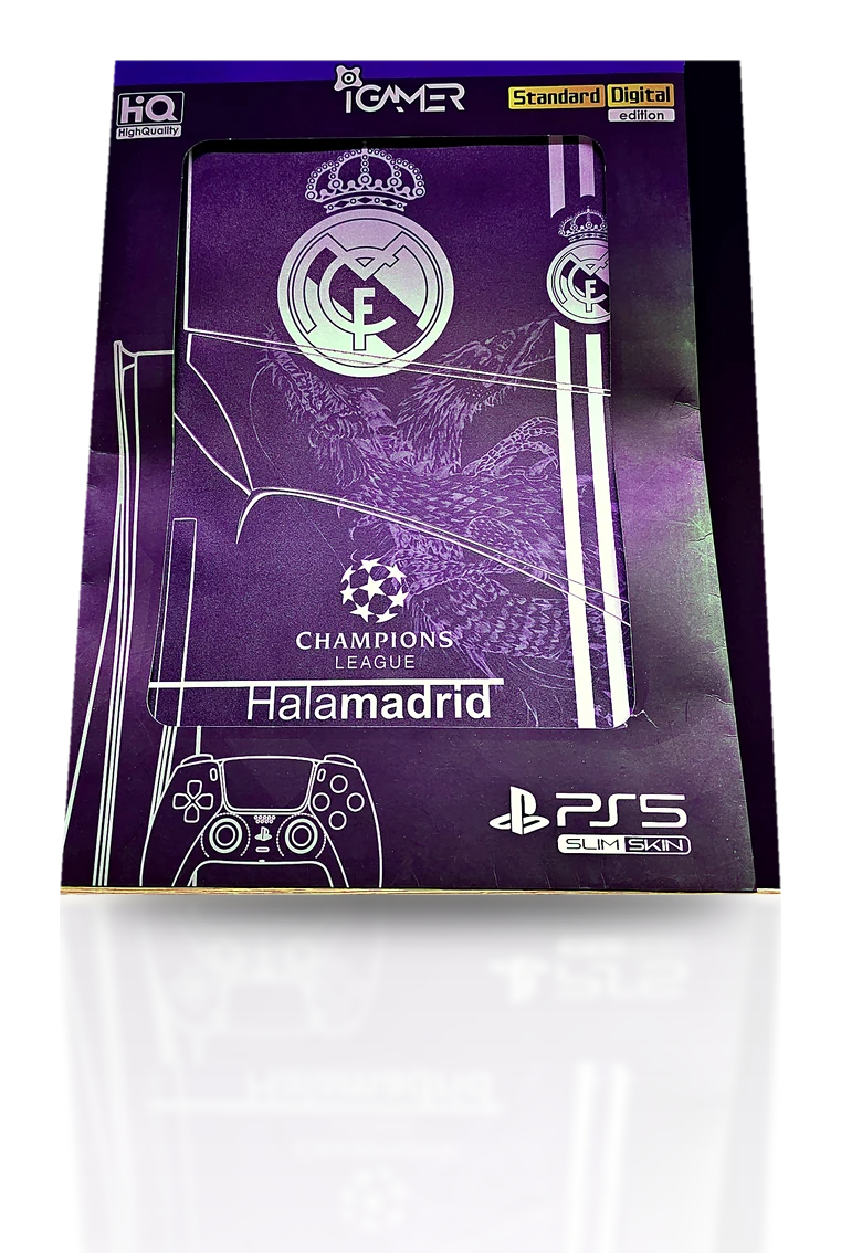 اسکین PS5 Slim طرح Hala Madrid